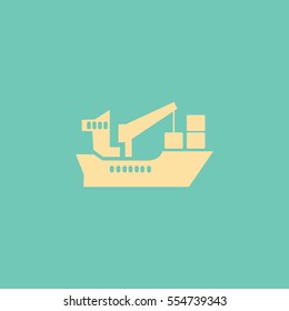 icon cargo ship