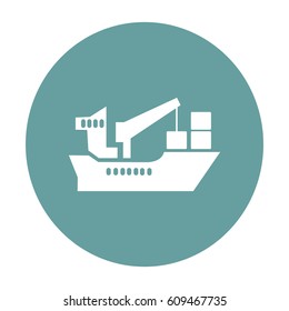 icon cargo ship