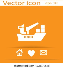 icon cargo ship
