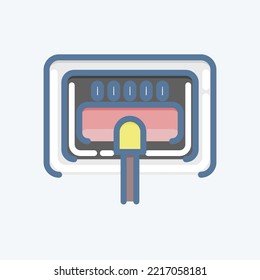 Icon Carpet Clean. related to Laundry symbol. doodle style. simple design editable. simple illustration, good for prints