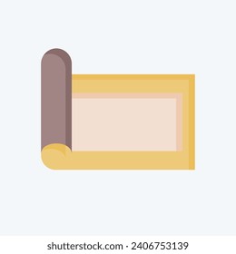 Icon Carpet. related to Home Decoration symbol. flat style. simple design editable. simple illustration