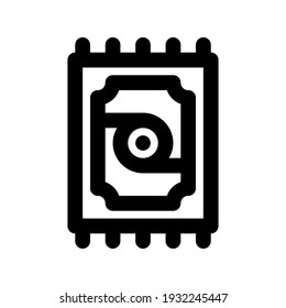Alfombra de iconos con contorno de estilo