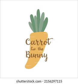 Icon of carrot for Easter celebration