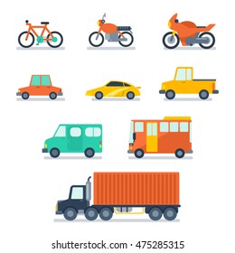 icon cars - flat design