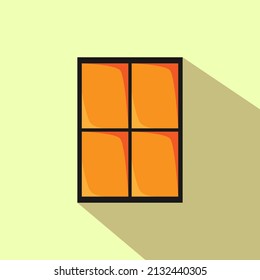 icon cartoon logo animated window vector design orange and blue eps 10