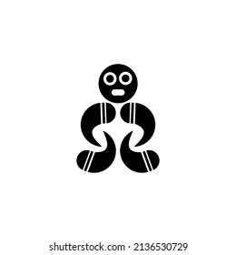 icon of a cartoon on a white background