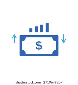 Icon a Cash Flow Analysis, isolated against a clean background.