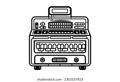 Icon of cash machine for cashier employee in store,Cash Register Icon,Cash register apparatus,cash register machine icon vector illustration
