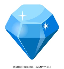An icon of casino diamond in flat modern style 