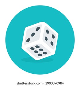 
Icon of casino game accessories, dice game 