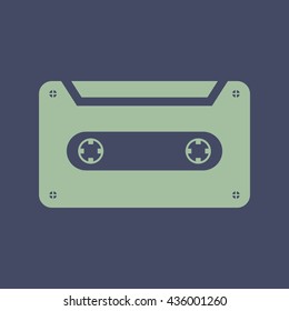 Icon of Cassette. Eps-10.