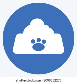 Icon Cat Food - Long Shadow Style - Simple illustration,Editable stroke,Design template vector, Good for prints, posters, advertisements, announcements, info graphics, etc.