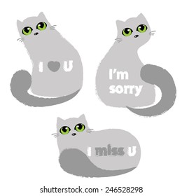icon Cats. Vector illustration
