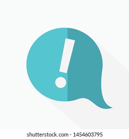 icon caution. Flat Illustration for web