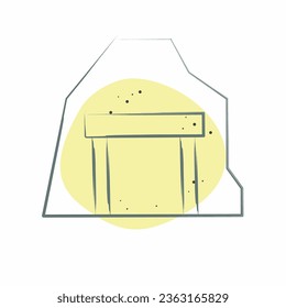 Icon Cave. related to Mining symbol. Color Spot Style. simple design editable. simple illustration