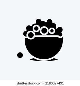 Icon Caviar. suitable for Meat. glyph style. simple design editable. design template vector. simple illustration