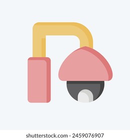 Icon CCTV. related to Smart City symbol. flat style. simple design illustration