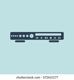 Icon Of CD/DVD Player. EPS 10