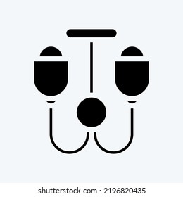 Icono Lámpara De Techo. adecuado para el símbolo House. estilo glifo. diseño simple editable. vector de plantilla de diseño. ilustración simple