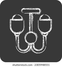 Icon Ceiling Lamp. suitable for House symbol. chalk Style. simple design editable. design template vector