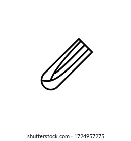The icon of celery. Outline illustration vector. Pictogram for web page, mobile app, promo. UI UX GUI design element. Editable stroke. Vector.