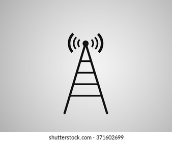 Icon of cell phone towers. Vector.