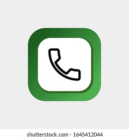 Icon Cell Phone Vector. Icon Telephone Call 
