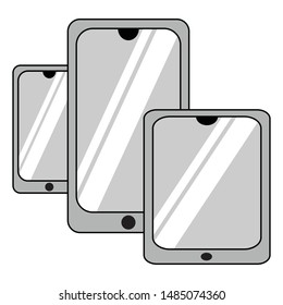 icon of a cellphone for apps of new technology in 21st century
