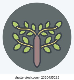 Icon Celtic. related to Celtic symbol. color mate style. simple design editable. simple illustration
