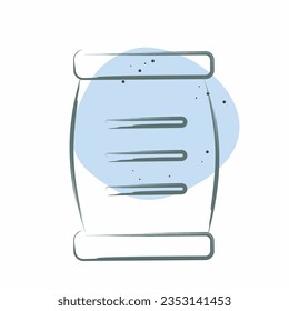 Icon Cement. related to Building Material symbol. Color Spot Style. simple design editable. simple illustration