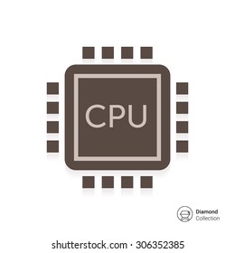 Icon of central processing unit