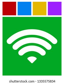 Icon with centric, radial lines for spread, spreading concepts