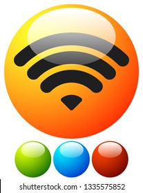 Icon with centric, radial lines for spread, spreading concepts