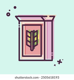 Icon Cereal. related to Breakfast symbol. MBE style. simple illustration