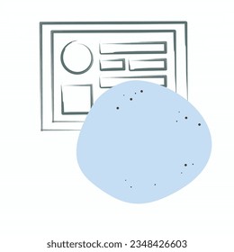 Icon Certificate. related to Apiary symbol. Color Spot Style. simple design editable. simple illustration