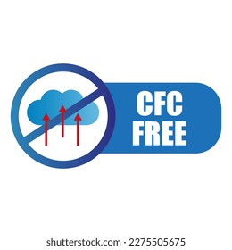 Icon with cfc free. Design element. Vector illustration.