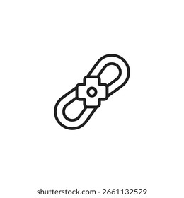 Un ícono de un Enlace de cadena con un signo más en su centro, sugiriendo conexión o adición.