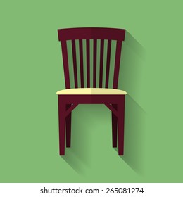 Icon of Chair. Flat style