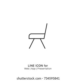 Icon chair graphic design single icon vector