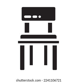 icon Chair Home and furniture Illustration