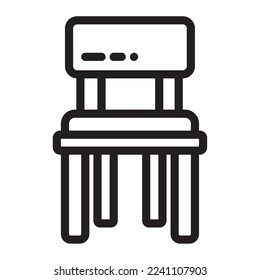icon Chair Home and furniture Illustration