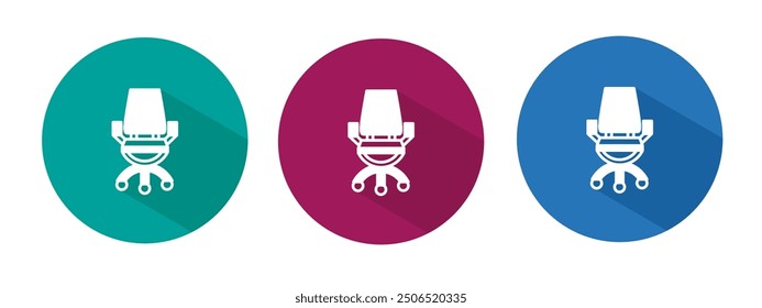 Icon for chair vector illustration in flat.