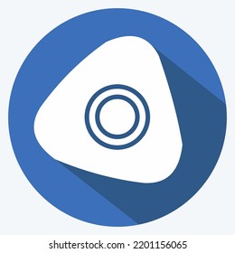 Icon Chalk. geeignet für Bildungs-Symbol. langer Schattenstil. einfaches Design bearbeitbar. Designvorlage, Vektor. einfache Abbildung