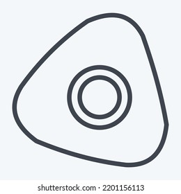 Icon Chalk. suitable for education symbol. line style. simple design editable. design template vector. simple illustration