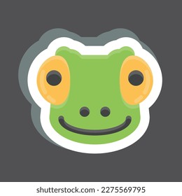 Icon Chameleon. related to Animal Head symbol. simple design editable. simple illustration