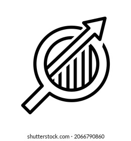 icono de char con diseño vectorial de vidrio de aumento