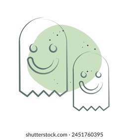 Icon Character. related to Online Game symbol. Color Spot Style. simple design illustration