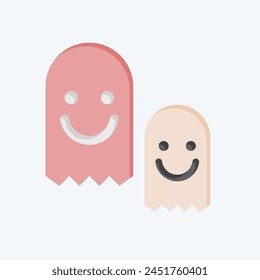 Icon Character. related to Online Game symbol. flat style. simple design illustration