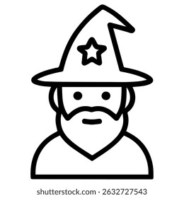icon character wizard on white background vector
Vector line icon board games