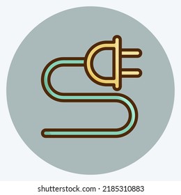 Symbolaufladung. geeignet für Bildungs-Symbol. Flachstil. einfaches Design bearbeitbar. Designvorlage, Vektor. einfache Abbildung
